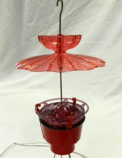 Saucer Ring Hummingbird Feeder with Cover and Nectar Heater